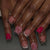 Dekoratives florales Press-On-Nagelkunst-Set Brehn