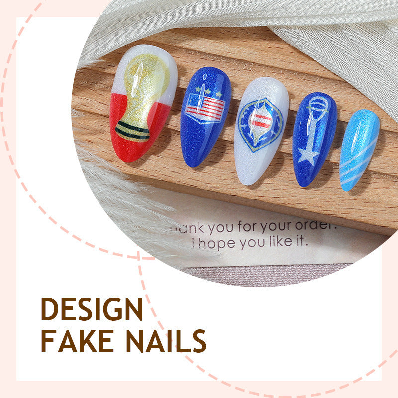 Kreatives Kunstnagelset mit sportlichen und festlichen Motiven Brehn