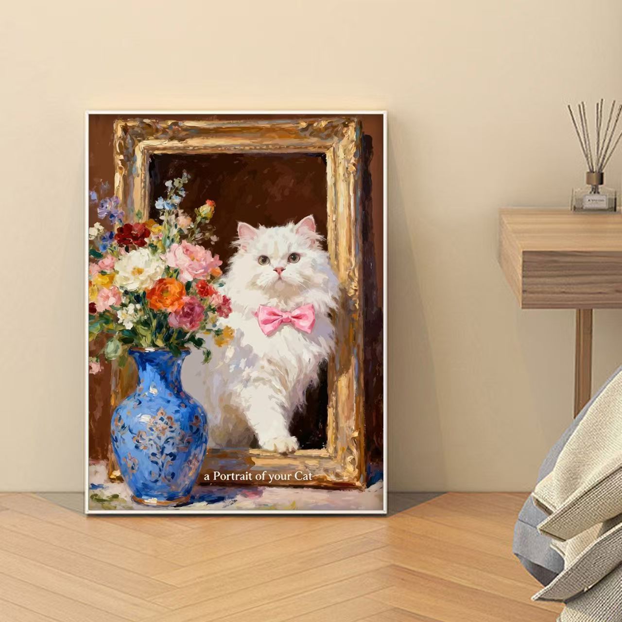 Dekorative katzenmotivierte Kunstdruck Brehn
