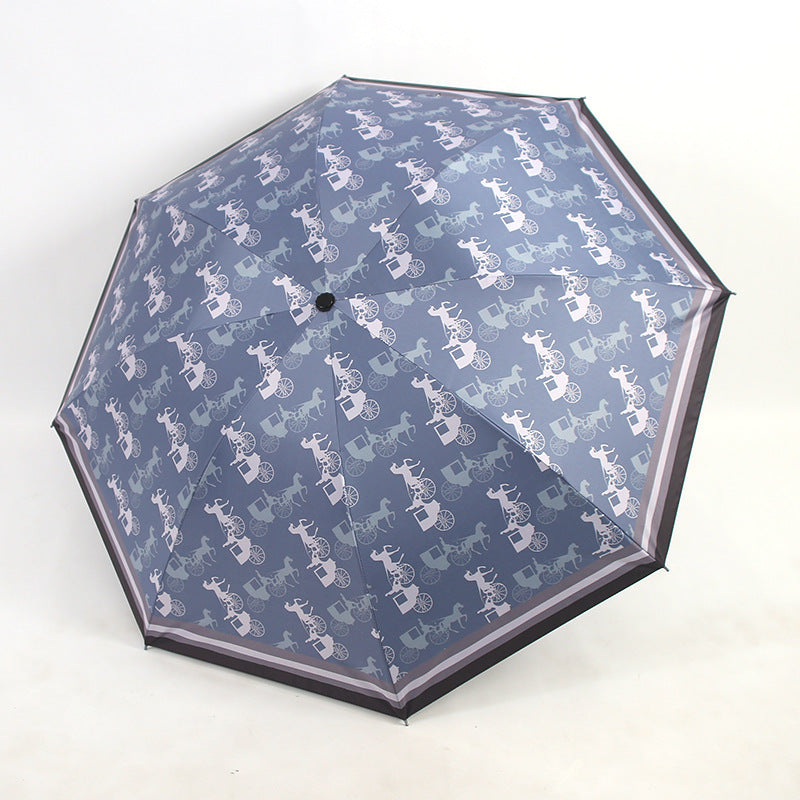 Damen Falt-Regenschirm mit einzigartigem Tiermotiv Brehn