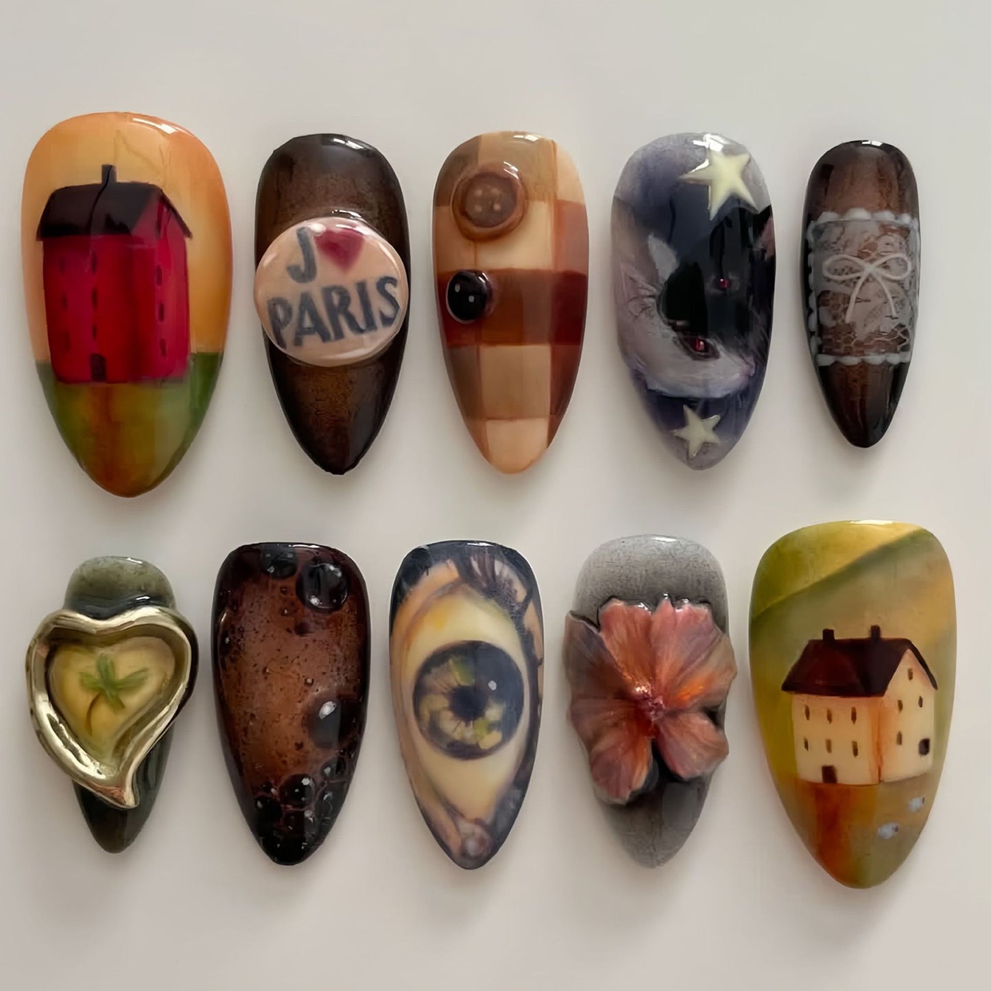 Thematic Artisan Press-On Nail Set Brehn