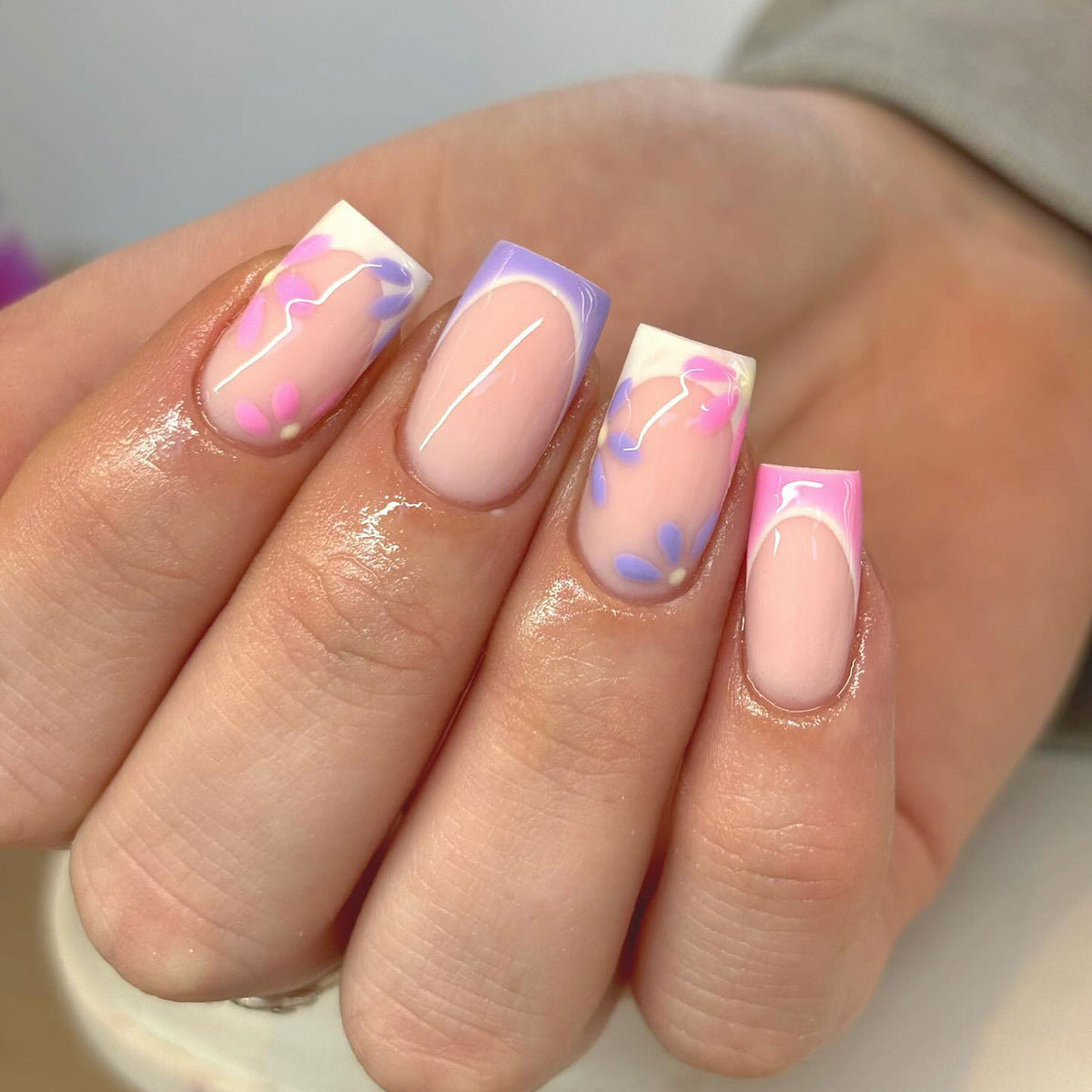 Florale Akzent Nagelkunstset