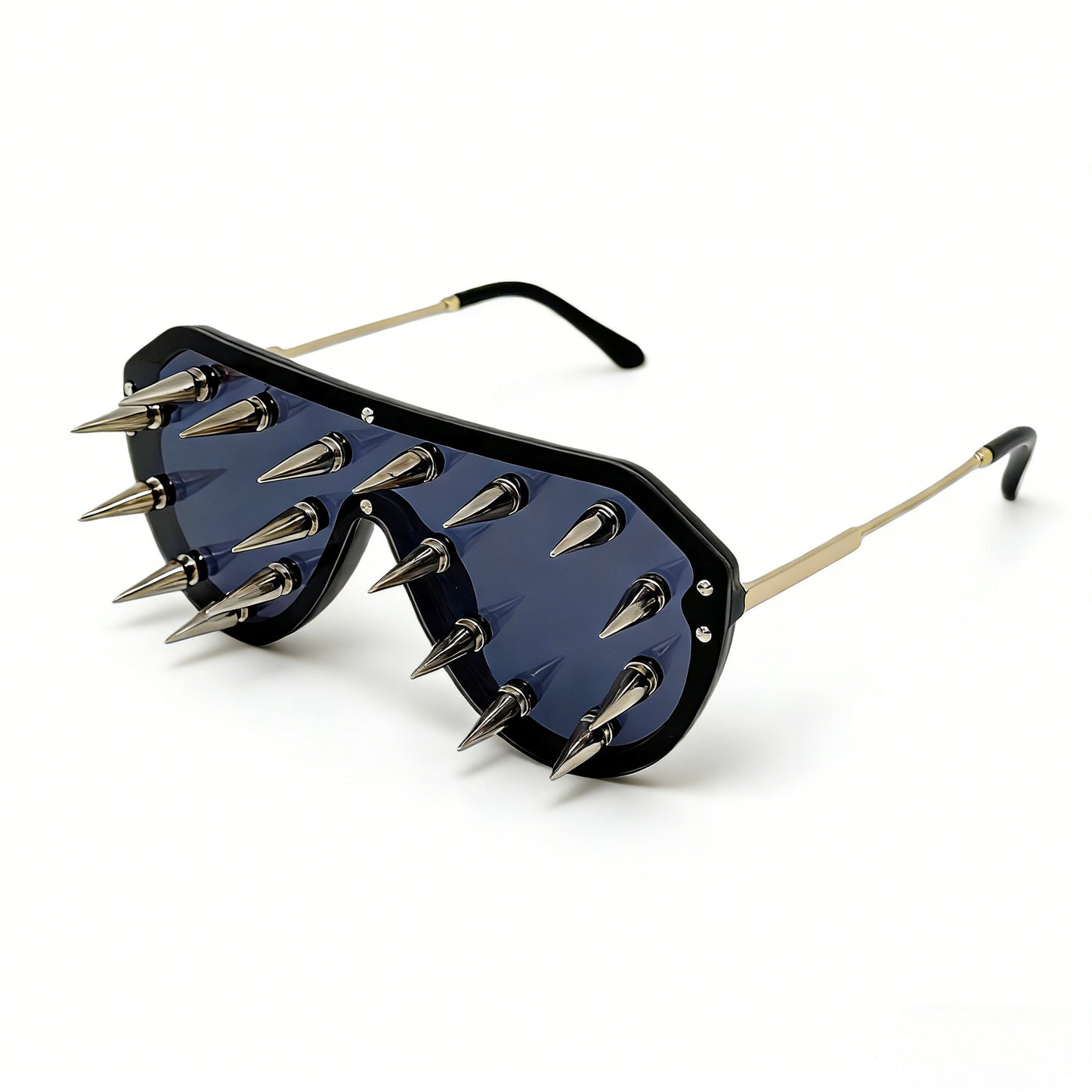 Damen auffällige Design-Sonnenbrille mit Spikes Brehn