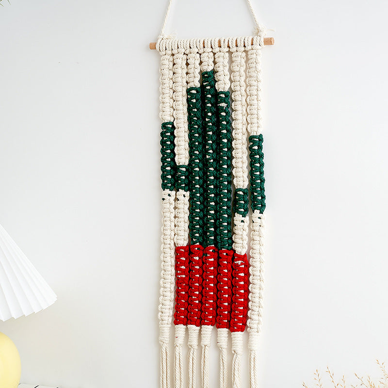 Macramé Wüsten-Kaktus Wandbehang Dekor Brehn