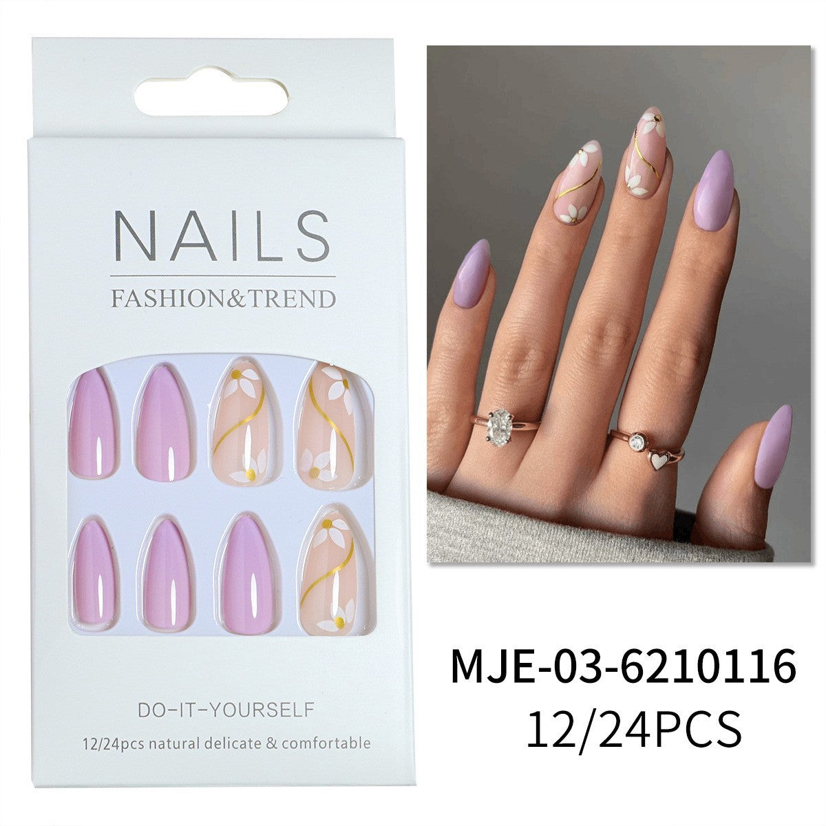 Kreatives Press-On Nageldesign Brehn