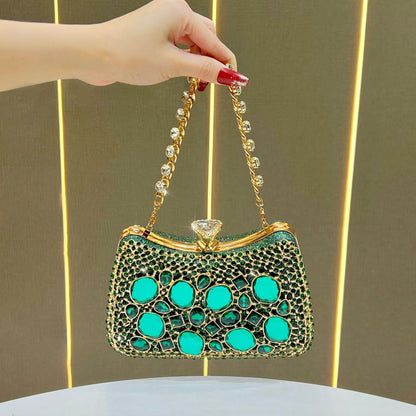 Opulente Bejeweled Abendtasche