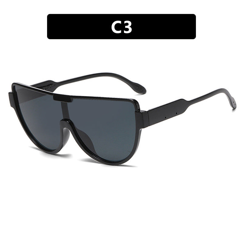 Damen Fashion-Sonnenbrille mit futuristischem Shield-Design Brehn