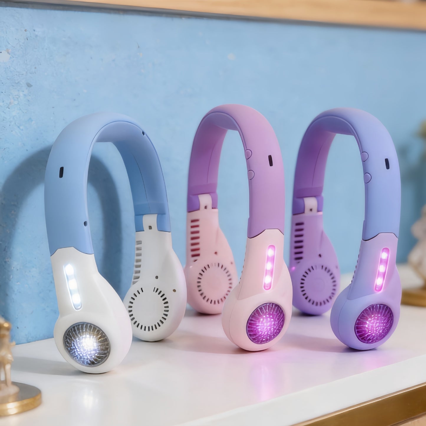 Damen Tragbarer Nackenventilator mit flexiblem Design und ergonomischem Tragekomfort Brehn