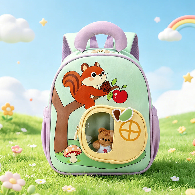 Kinderrucksack mit niedlichem Tiermotiv