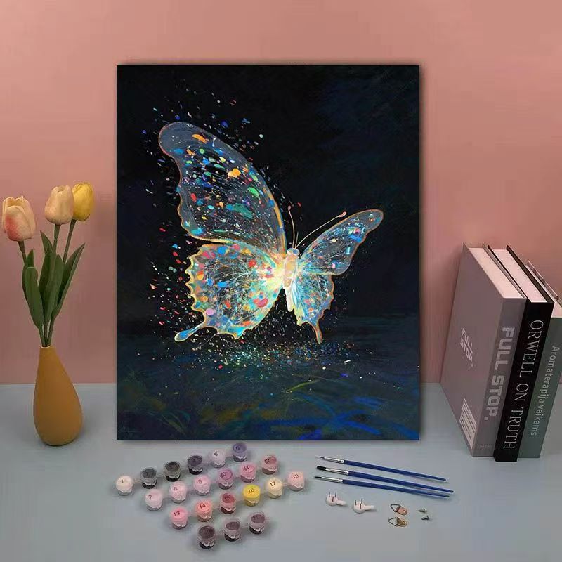 DIY Schmetterling Malen nach Zahlen Set Brehn