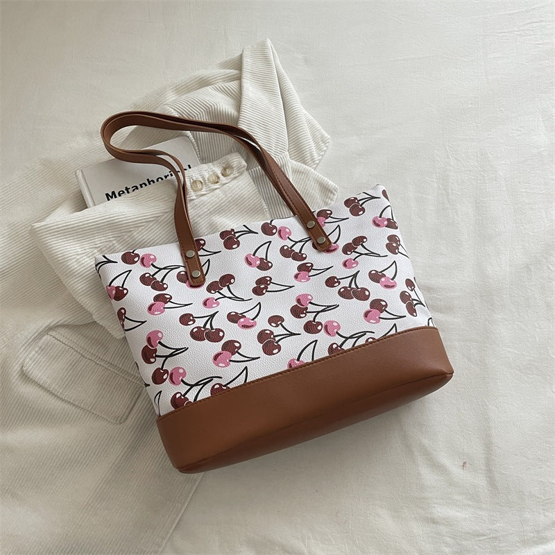 Verspielt bedruckte Canvas-Tasche Brehn