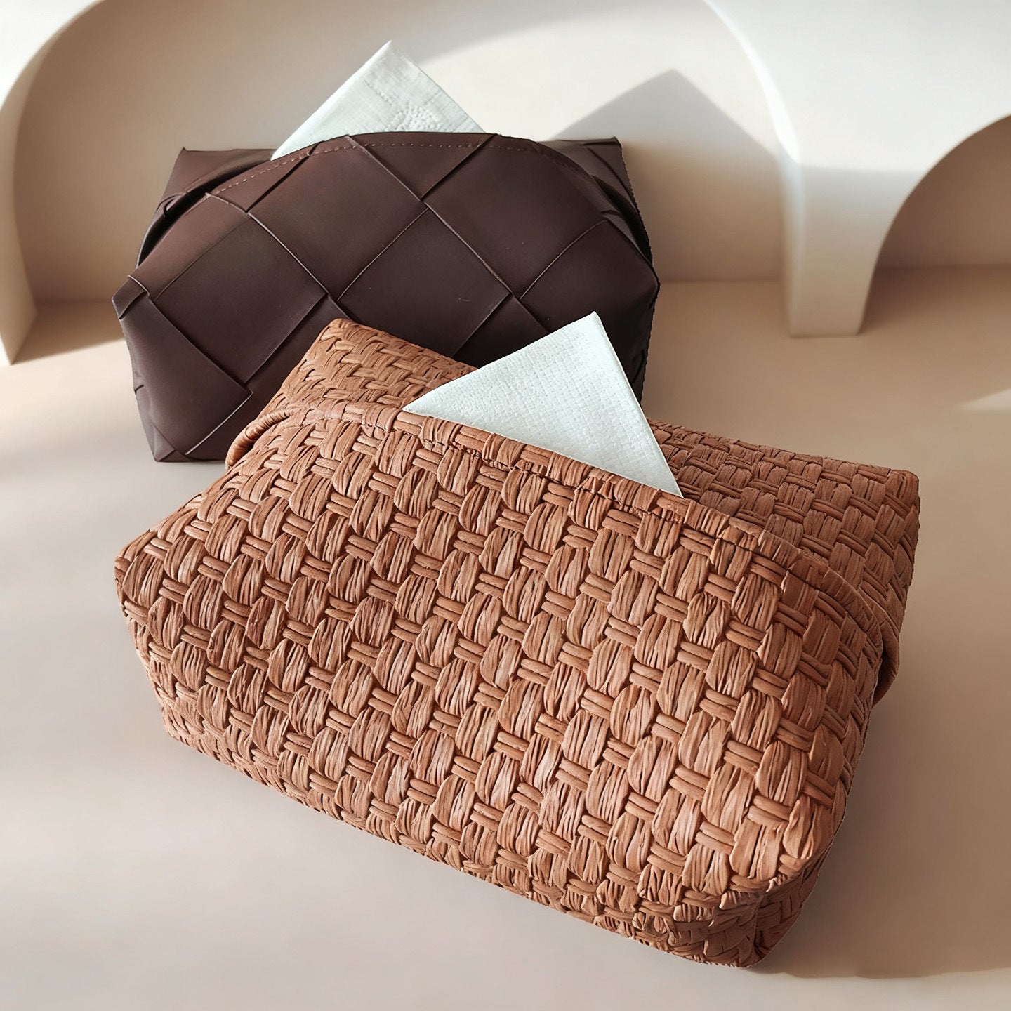 Woven Tissue Box Cover Brehn