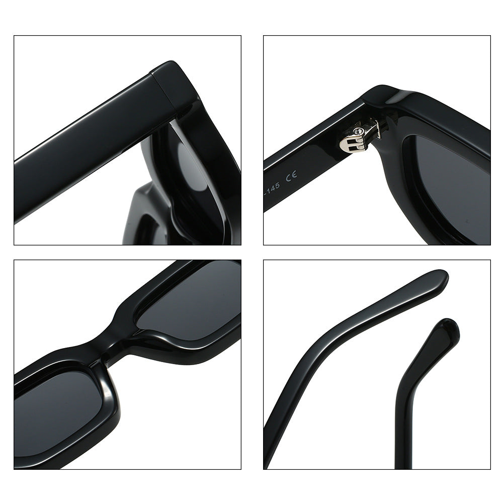 Damen moderne Sonnenbrille mit eckigem Rahmen und UV-Schutz Brehn