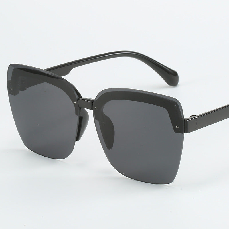 Damen modische Shield-Sonnenbrille mit modernem, eckigem Design Brehn