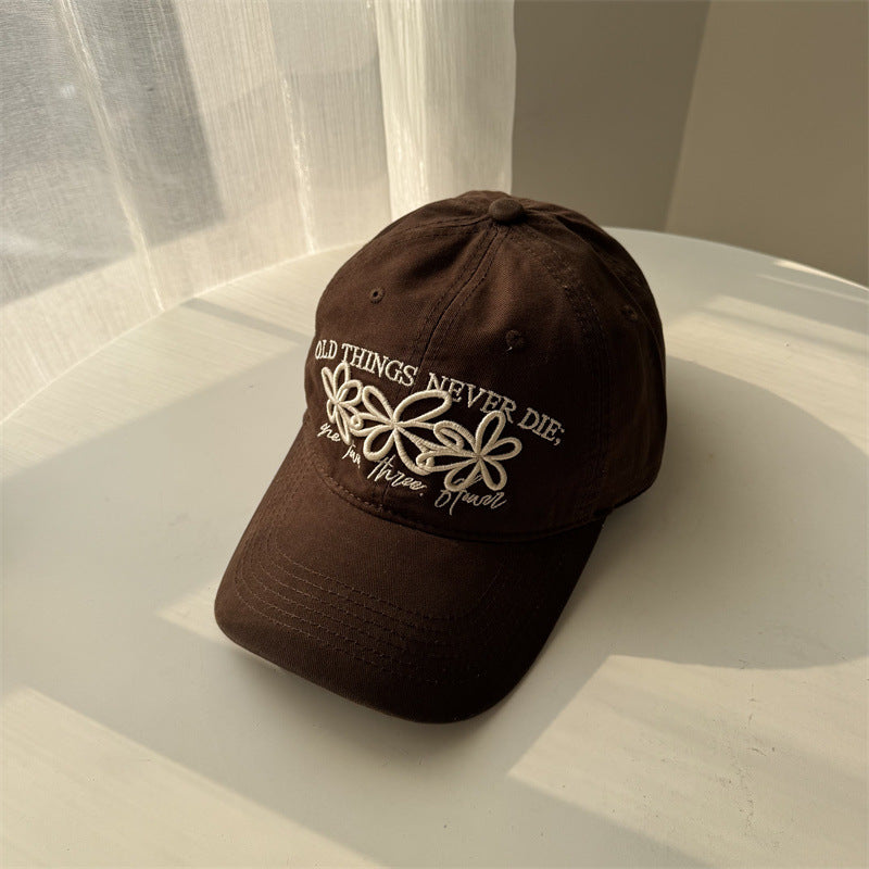 Damen Bestickte Blumen Baseballmütze Brehn 1783922211