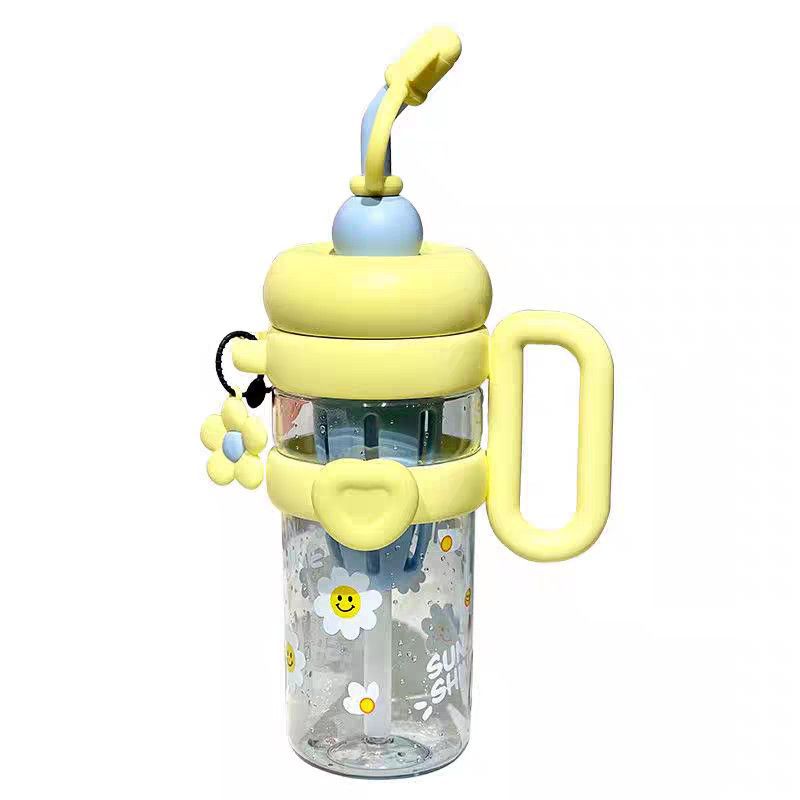 Unisex Trinkflasche mit nachfüllbarem Strohhalm Brehn