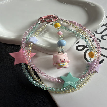 Verspielte Stern- und Tieranhänger-Lanyard Brehn