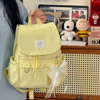 Stylischer Rüschendesign Schulrucksack Brehn