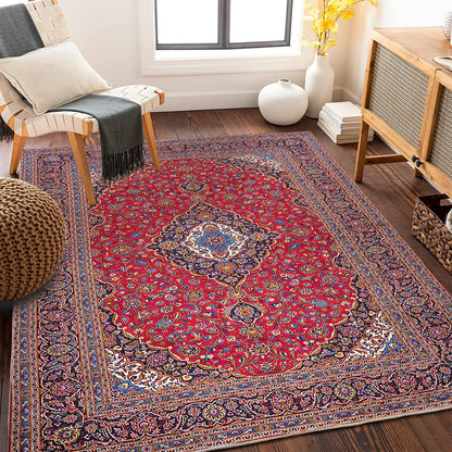 Vintage-inspirierter floraler Teppich