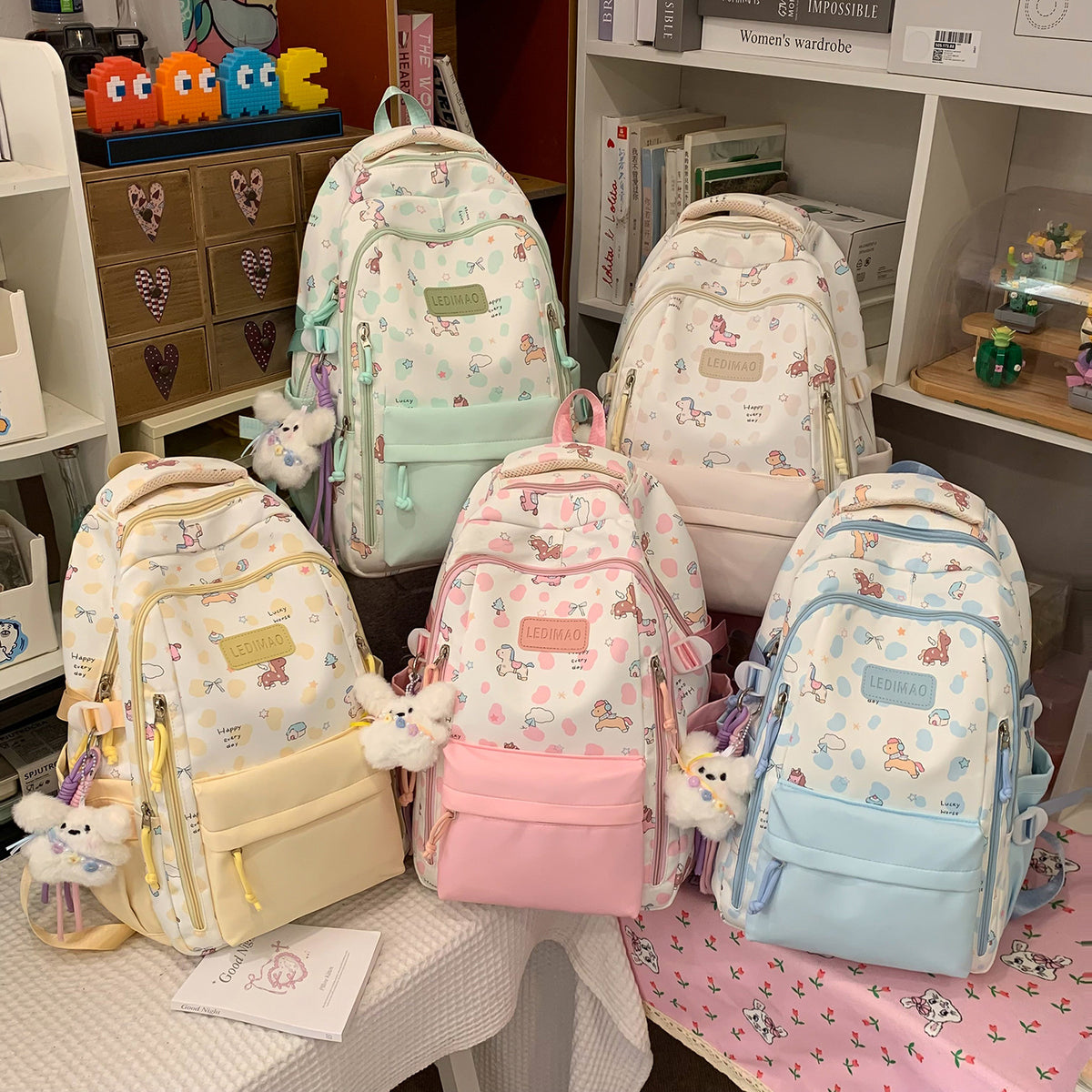 Verspielter Cartoon-Charakter-Rucksack Brehn