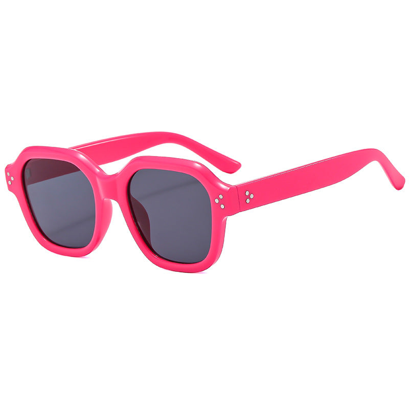 Damen Modische Retro-Sonnenbrille mit breitem Rahmen und UV-Schutz Brehn