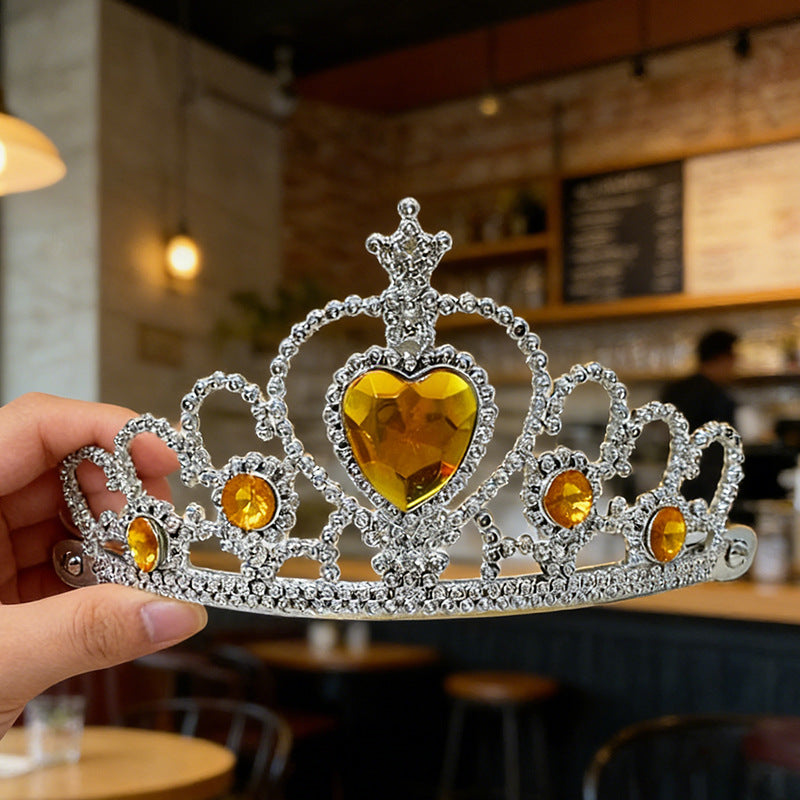 Elegante Kristall Tiara und Zepter Set