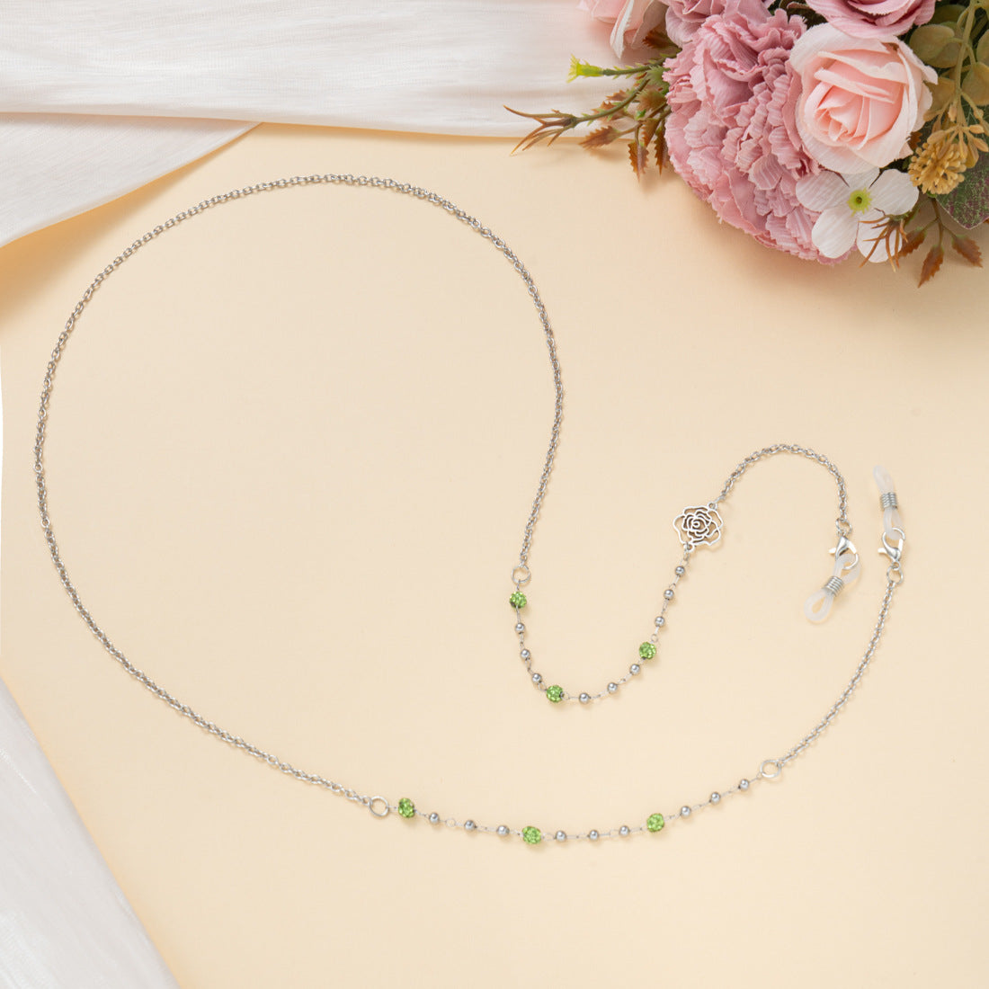 Chic Strass Brille Kette Brehn