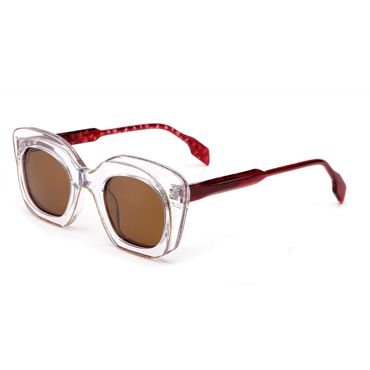 Damen Sonnenbrille mit breitem, modernem Rahmen Brehn