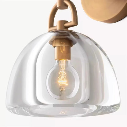 Elegante Glas-Wandlampe