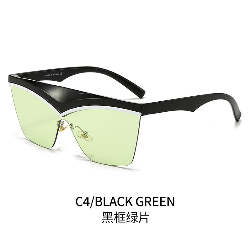 Damen Designer-Sonnenbrille mit asymmetrischem Rahmen und hochmodernen Gläsern Brehn