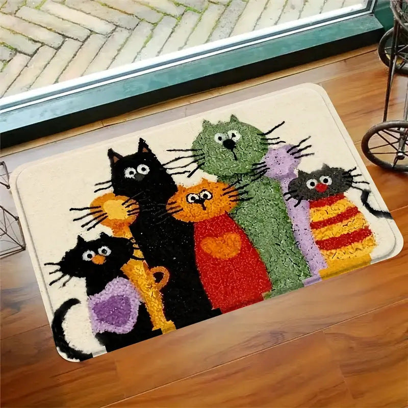 Verspielt katzenmotivierte Innenbereichmatte
