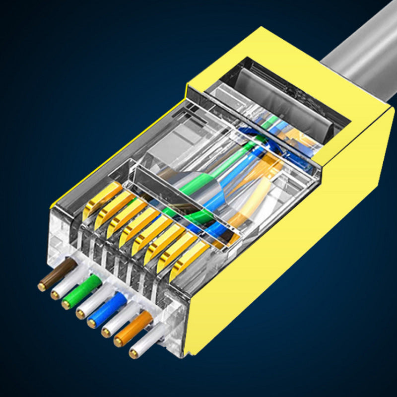Hochgeschwindigkeits Ethernet-Kabel mit Vergoldeten Kontakten und Flexibler Ummantelung Brehn