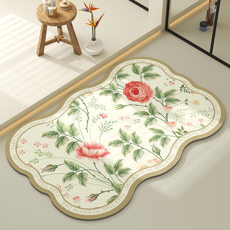Dekorative Blumen Teppich