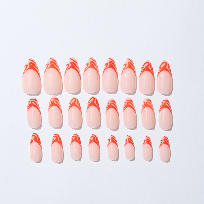 Artistic Flame-Design Press-On Nail Kit Brehn
