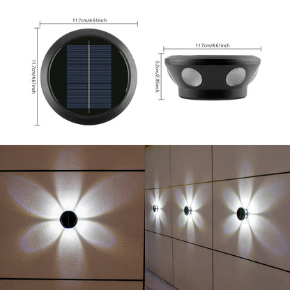 Outdoor Solar Wandlicht Multi-Beam LED Dekorative Akzent Brehn