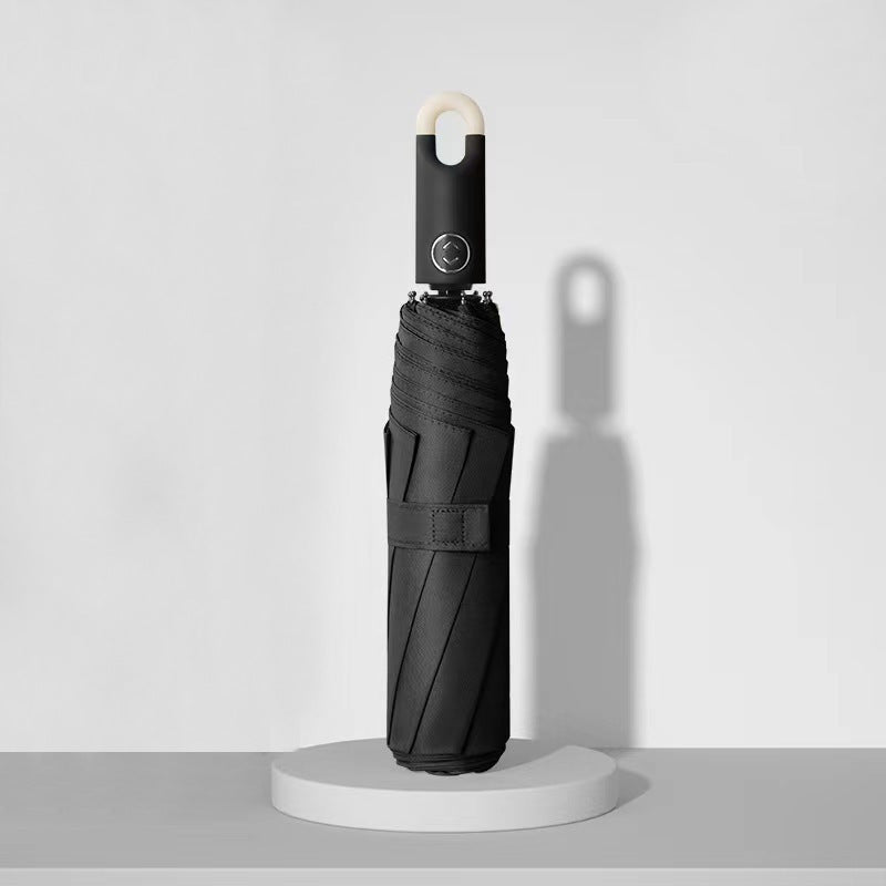 Damen eleganter Faltregenschirm mit ergonomischem Griff und UV-Schutz Brehn