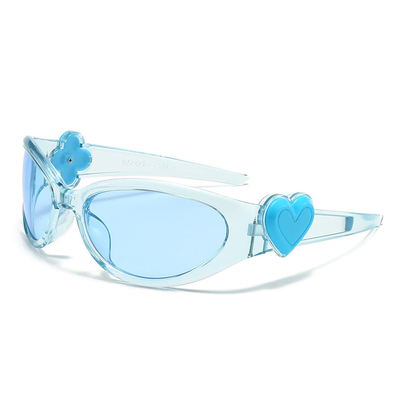 Damen modische Sonnenbrille im stilvollen Herzdesign Brehn
