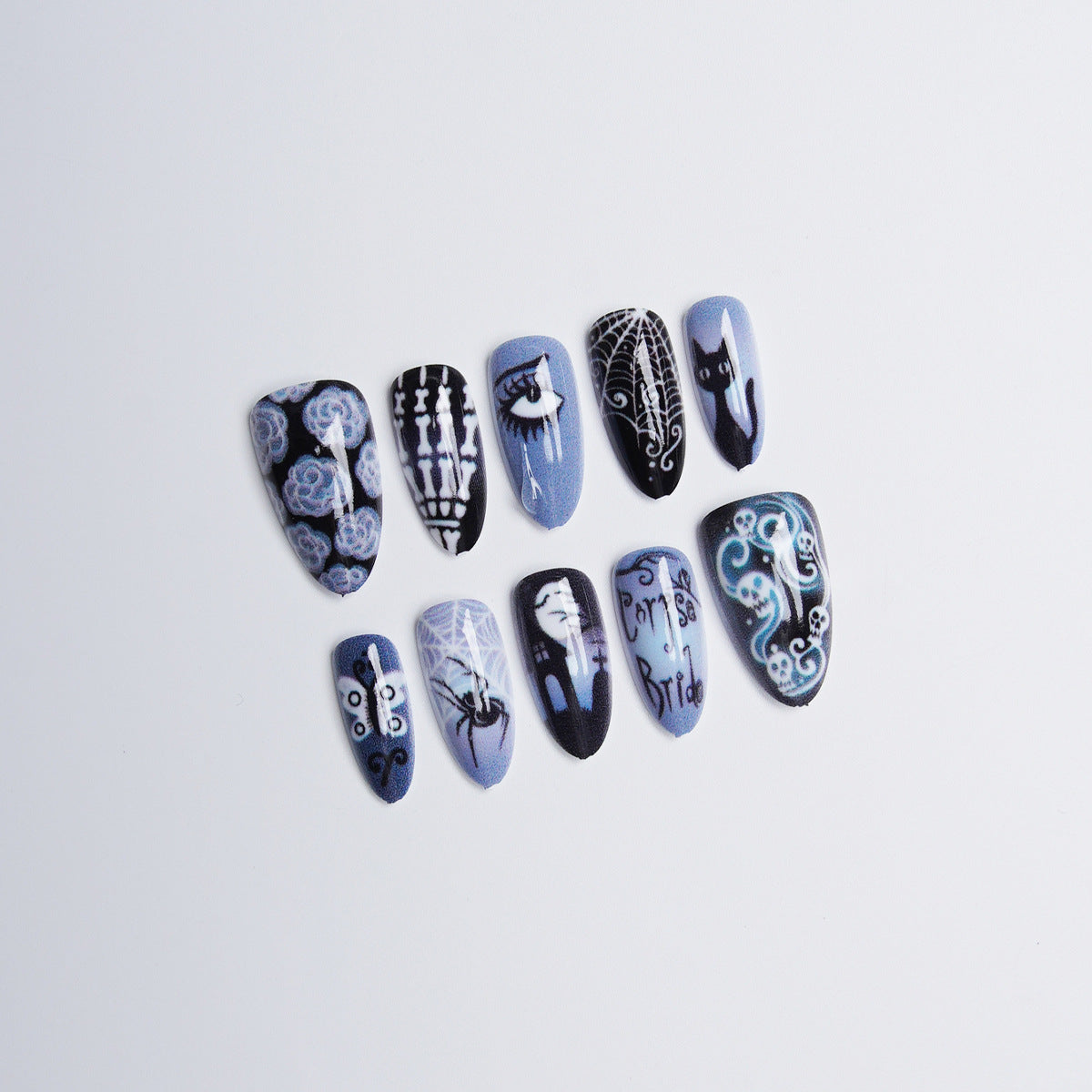 Kunstnagelset mit kreativen Motiven Brehn