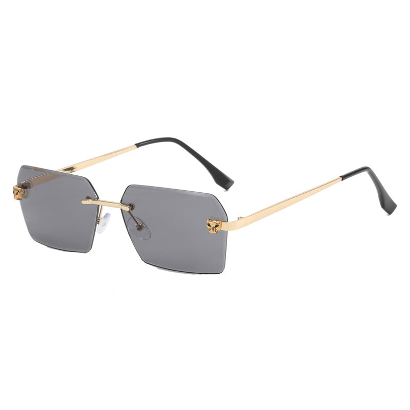Damen modische quadratische Sonnenbrille mit elegantem Metallrahmen Brehn