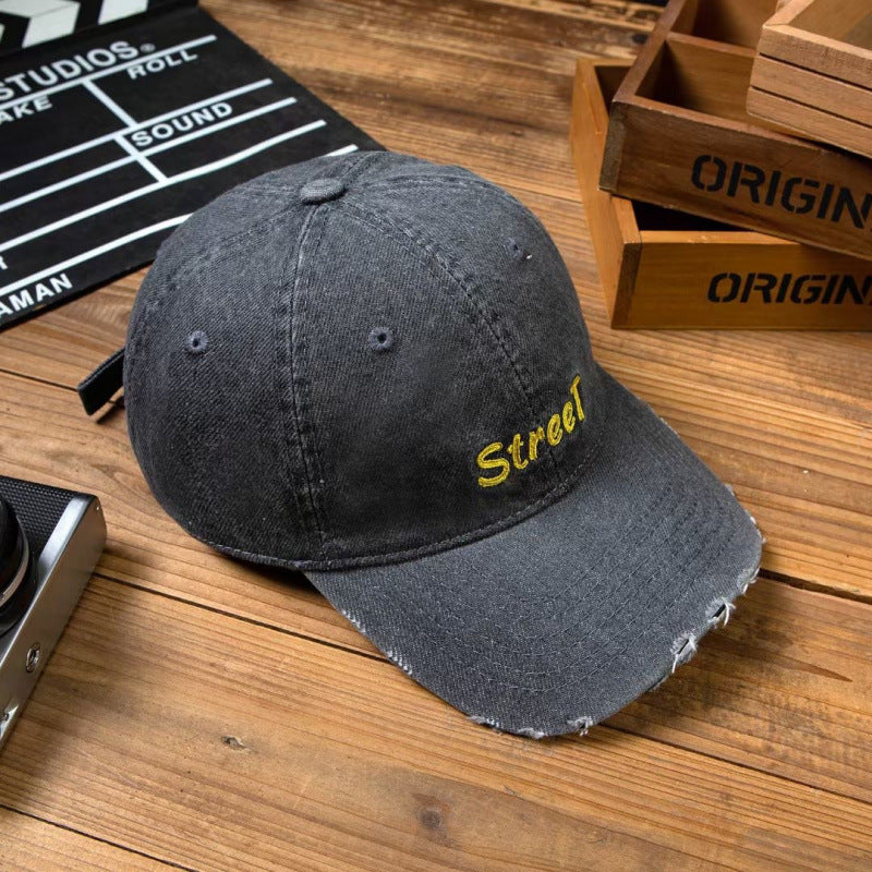 Damen Distressed Denim Baseballcap Brehn 1784084141