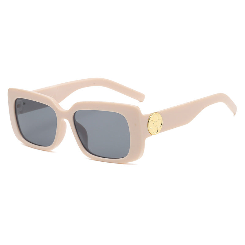Damen Oversized Sonnenbrille mit luxuriösem transparenten Rahmen Brehn