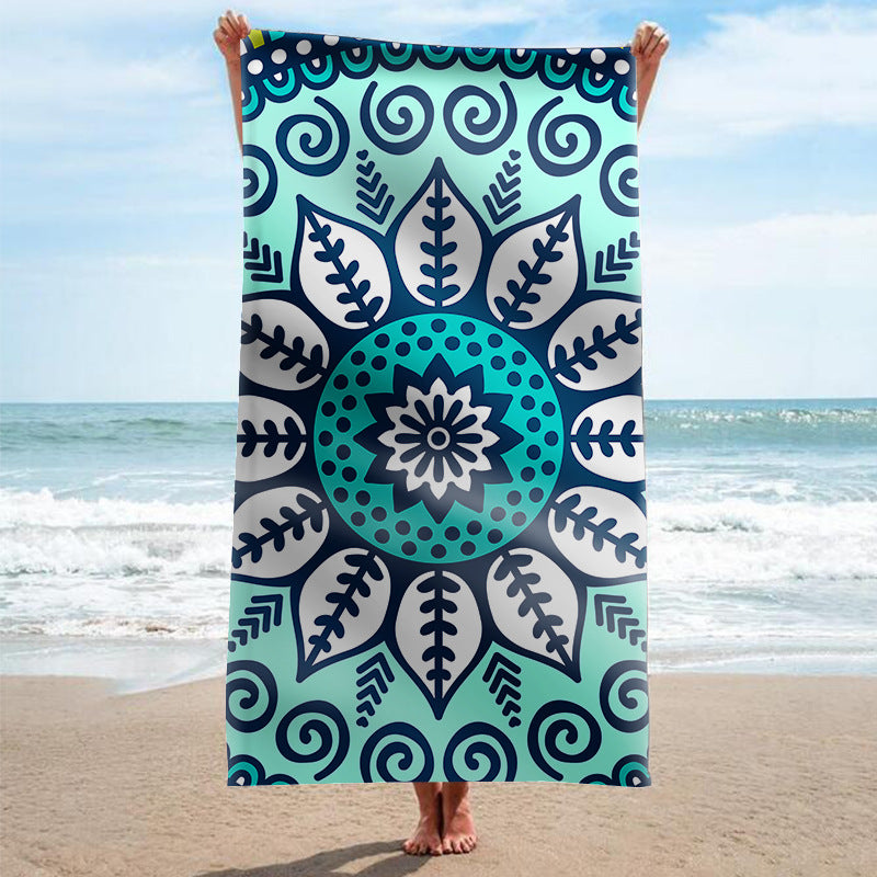 Strandhandtuch mit kunstvollem Mandala-Design Brehn