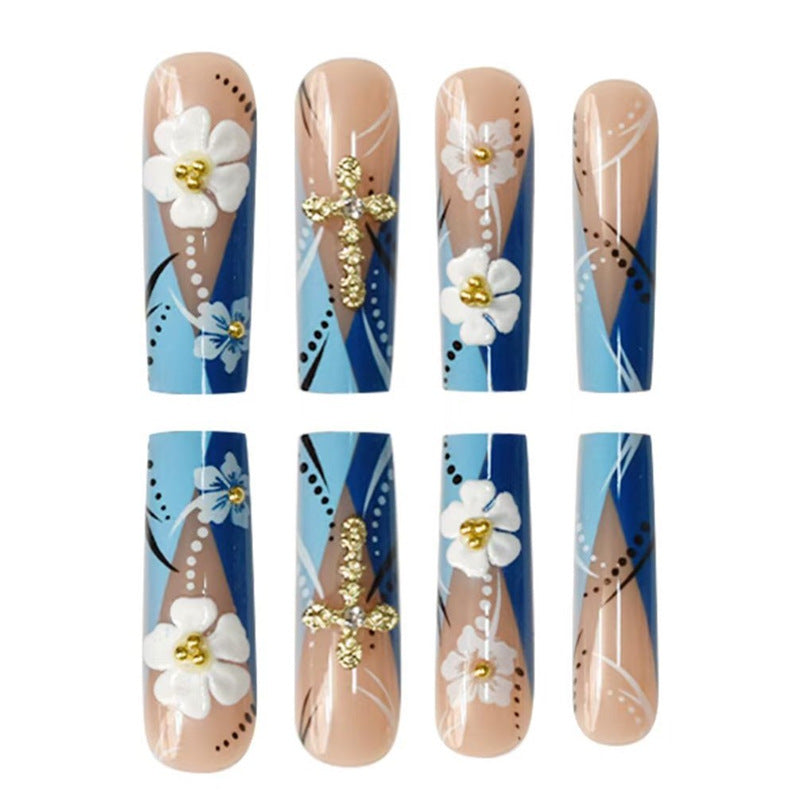 Dekorative 3D Blumen Nagelkunst Verlängerungen Brehn