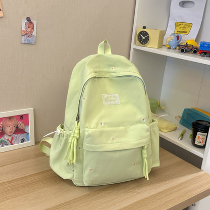 Stylischer backpack mit floralem Schmuck Brehn