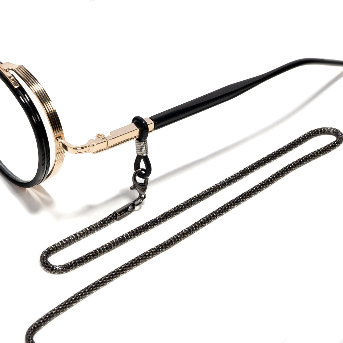 Metallic Brille Kette Brehn