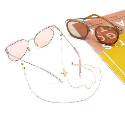 Chice Brillen-Kette mit floralem Detail Brehn