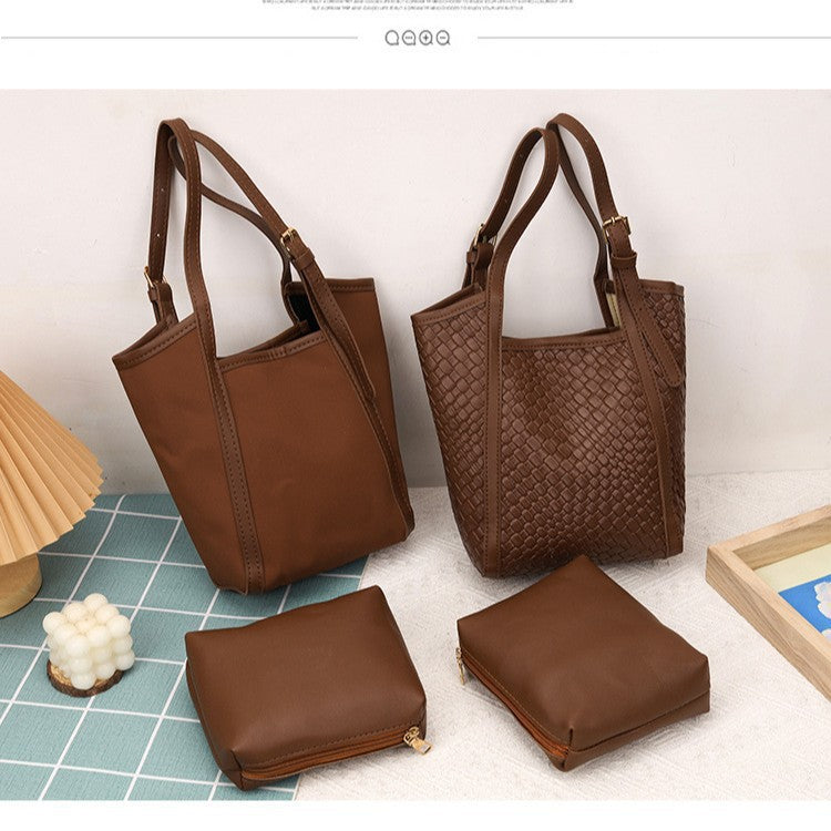 Minimalistische Zip-Top Handtasche Brehn