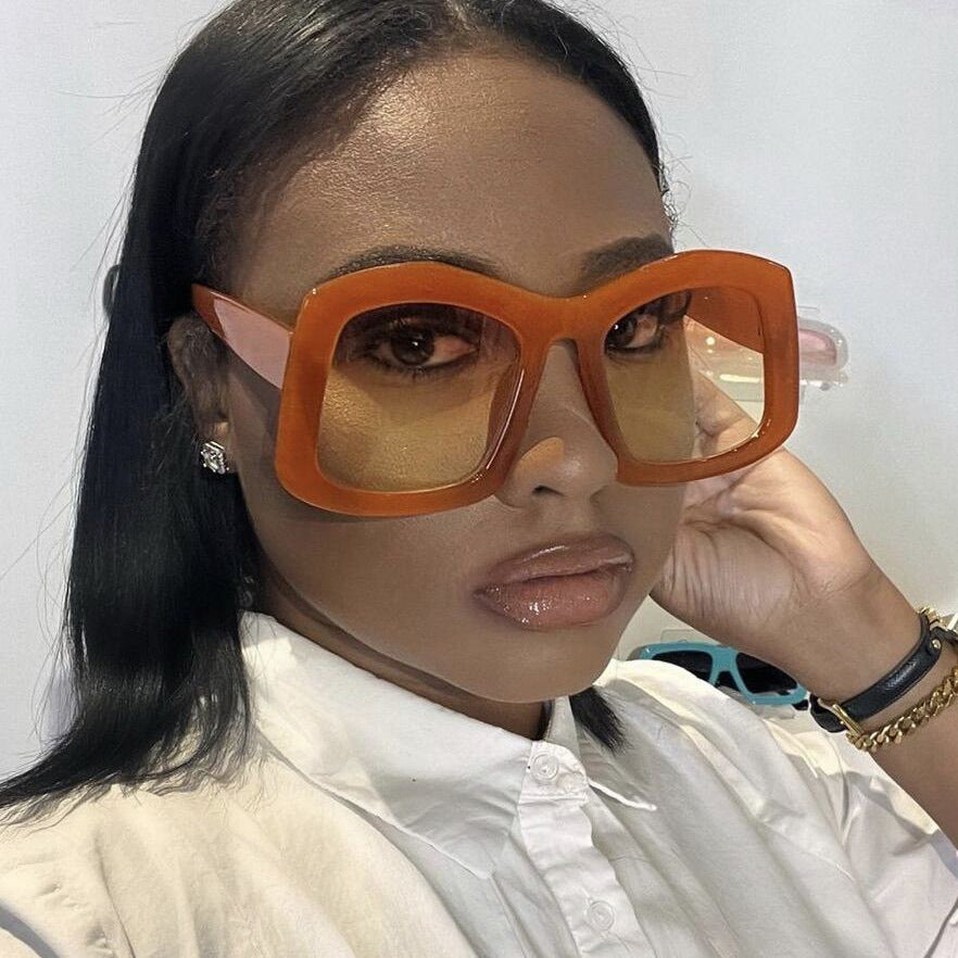 Damen große Sonnenbrille mit modischem Design und UV-Schutz Brehn