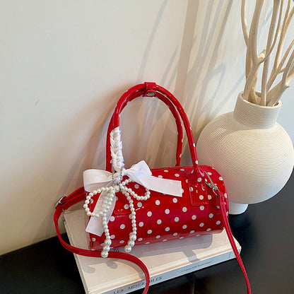 Elegante Perlenakzent-Handtasche