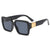 Damen oversized modische Sonnenbrille mit luxuriösen Metallakzenten Brehn